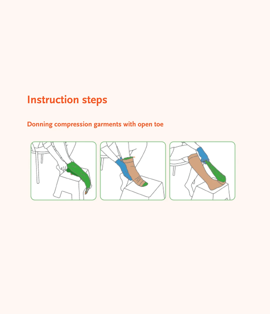 Arion Easy-Slide Leg | Donning aid for compression stockings/pantyhose with open toe 6