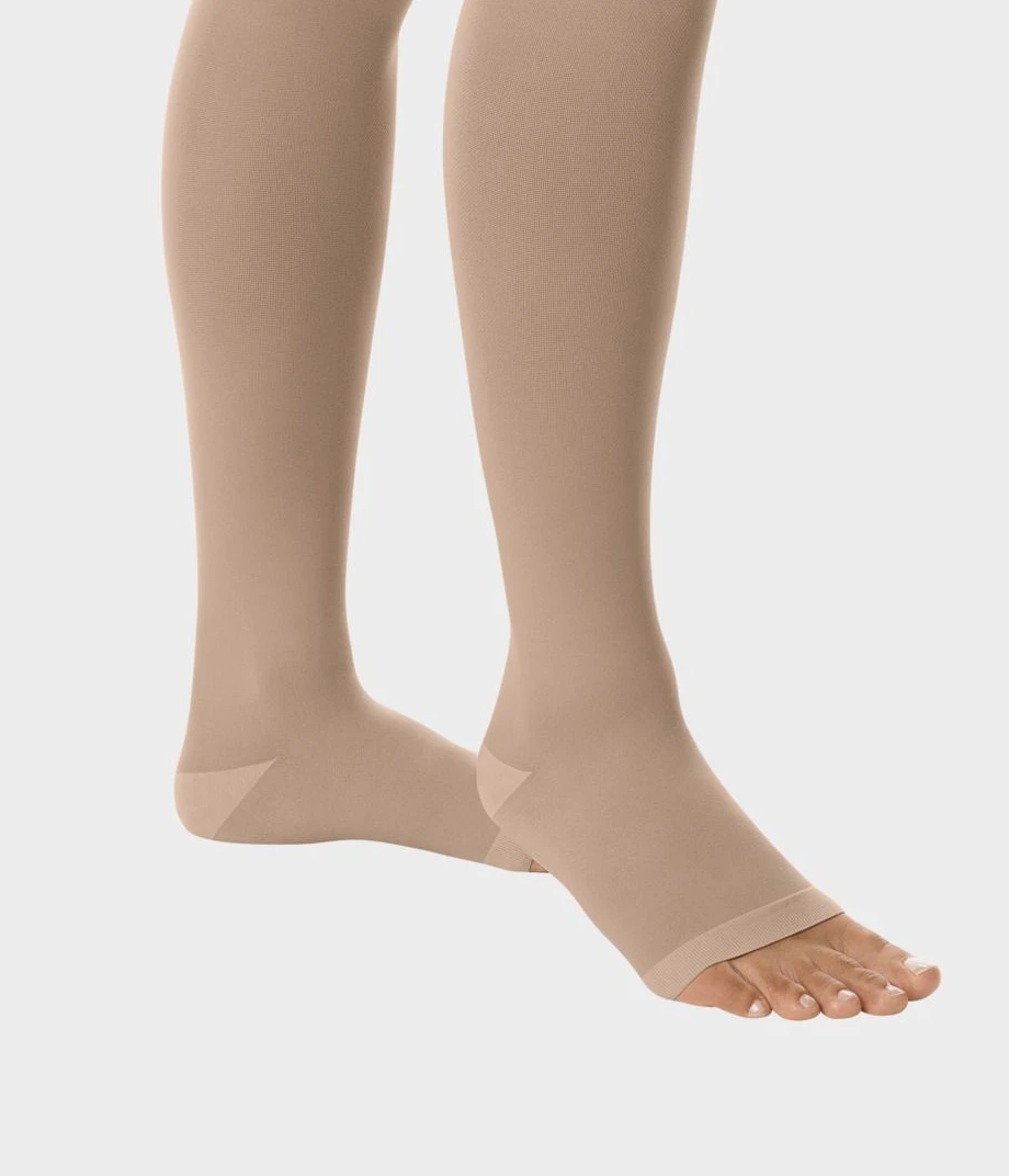 Juzo Basic Thigh High Compression Stockings | CCL 2 Medical Support (23-32 mmHg) | Open Toe 3