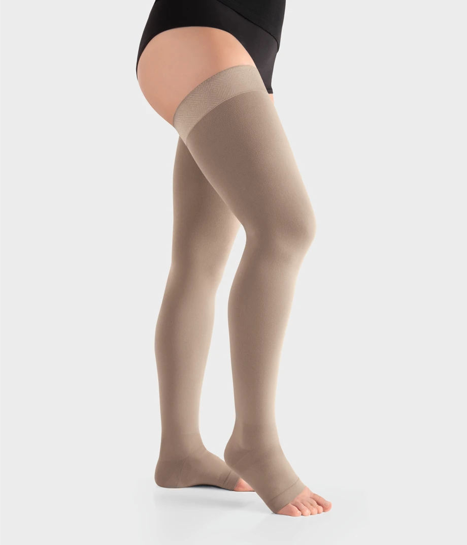 Juzo Move Compression Stockings AG | Thigh-High Support with Easy Donning | Open Toe 3