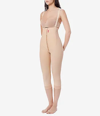 front view of Compression Garment after lipo