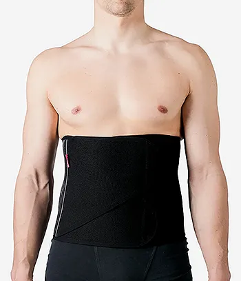 front view of after surgery unisex abdominal compression binder