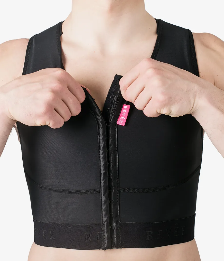 Gynecomastia Chest Binder for Post Surgical Compression Therapy-Vest REV.030 Revee Chest 4