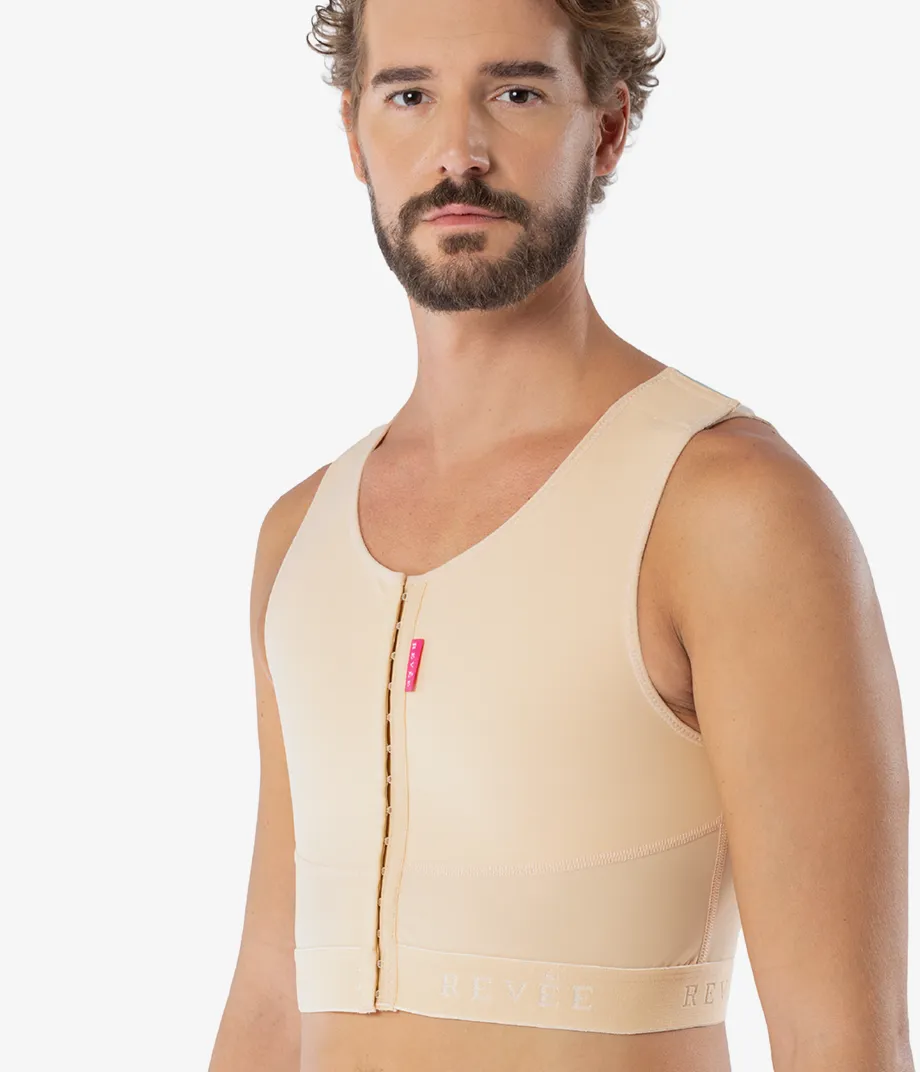 Gynecomastia Chest Binder for Post Surgical Compression Therapy-Vest REV.030 Revee Chest 9