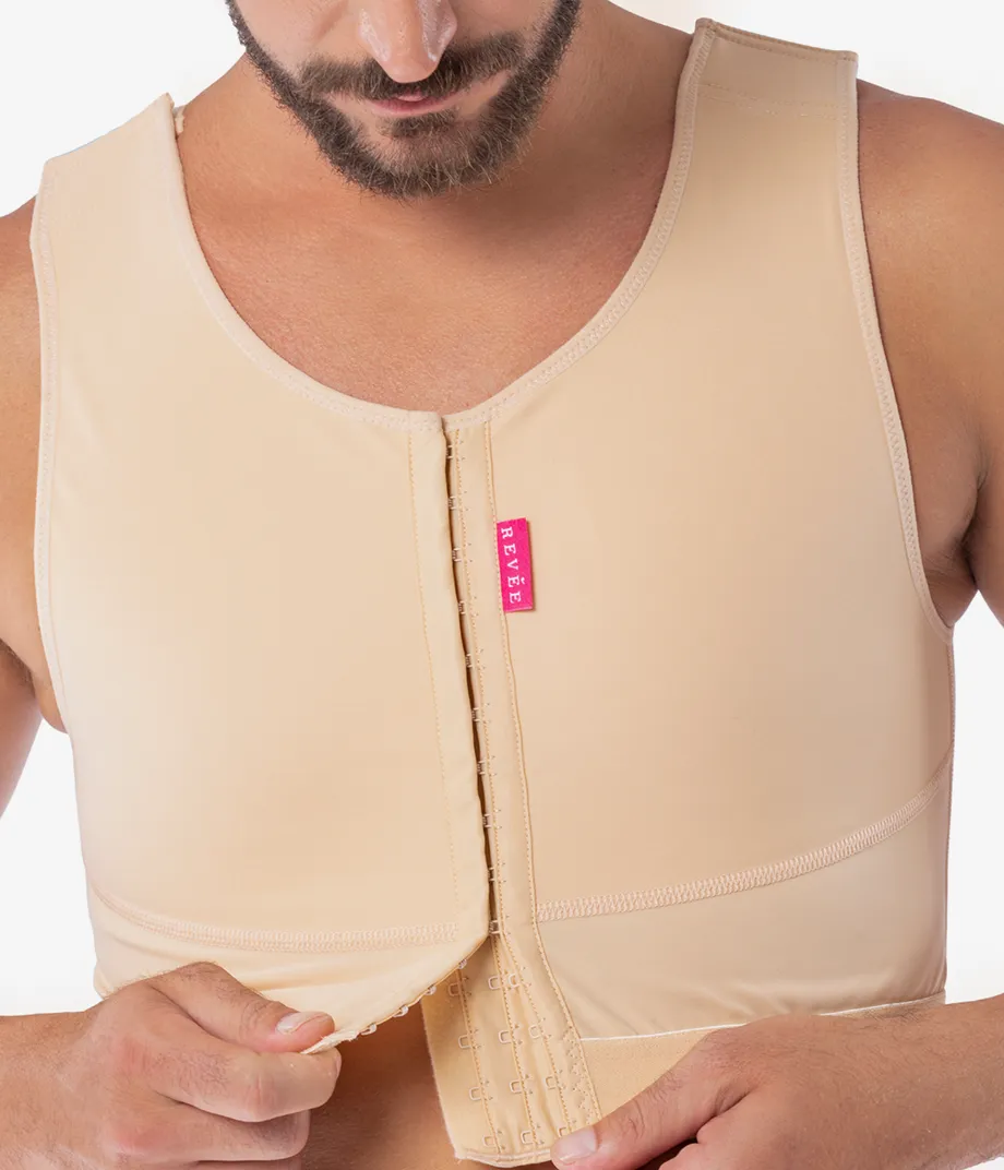 Gynecomastia Chest Binder for Post Surgical Compression Therapy-Vest REV.030 Revee Chest 10