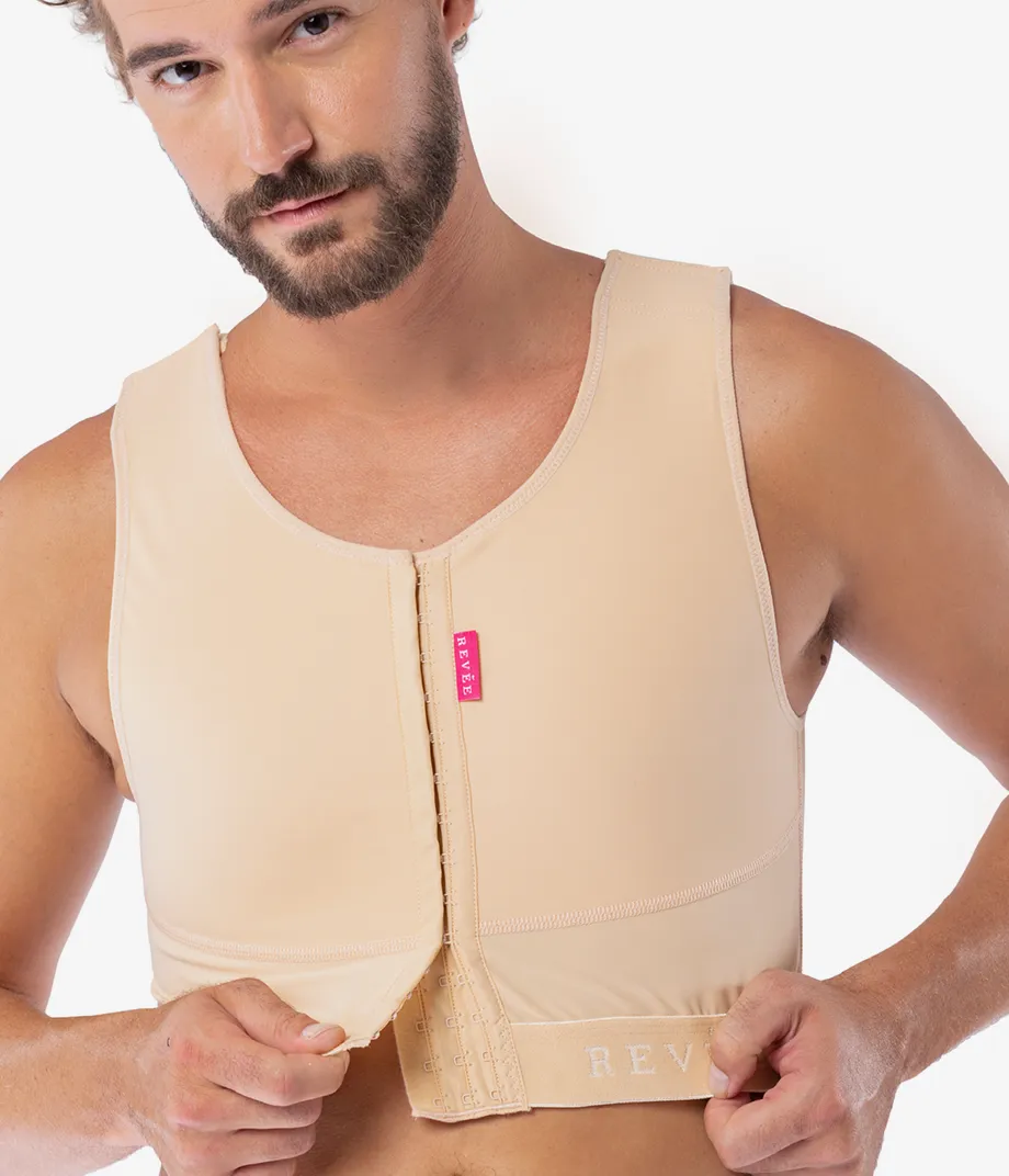 Gynecomastia Chest Binder for Post Surgical Compression Therapy-Vest REV.030 Revee Chest 14