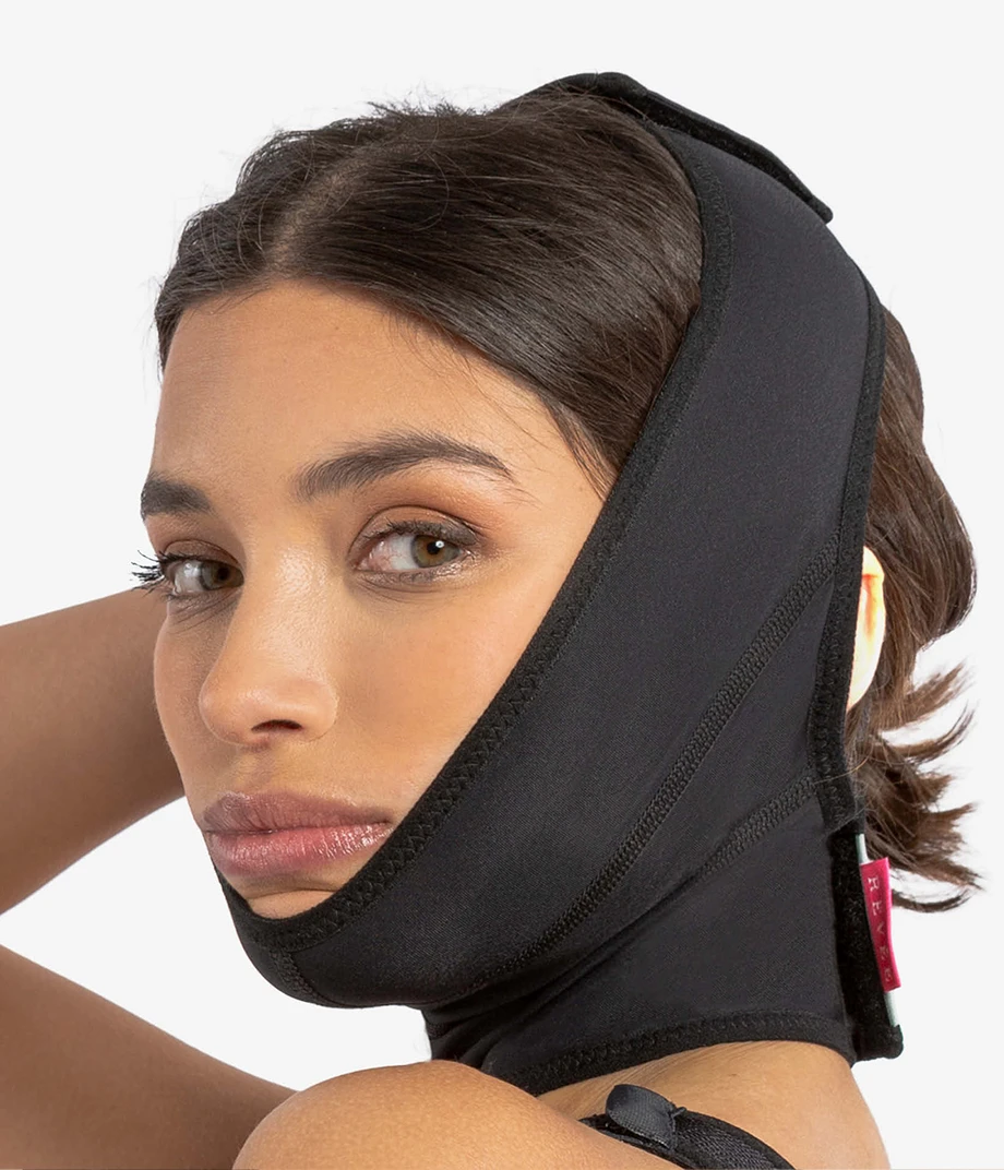 Neck Lift & Chin Liposuction Facial Compression Garment | Unisex 2