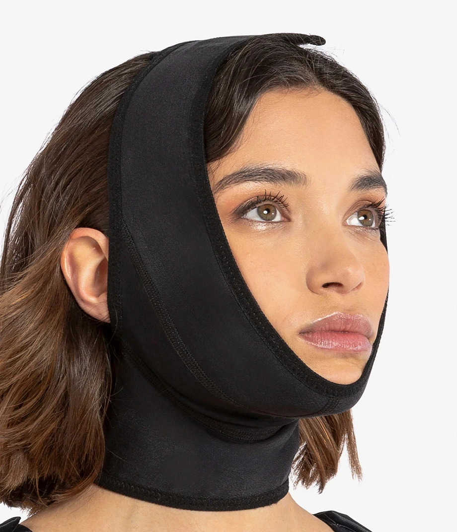 Neck Lift & Chin Liposuction Facial Compression Garment | Unisex 4