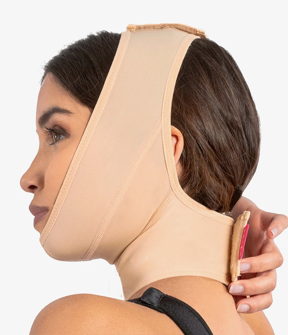 Neck Lift & Chin Liposuction Facial Compression Garment | Unisex 5