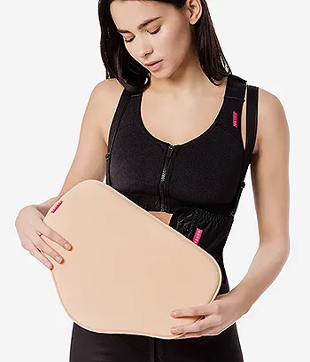 after surgery compression pad beige color in beige color