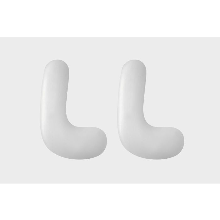 A pair of Juzo Silicone Press Pads Naked